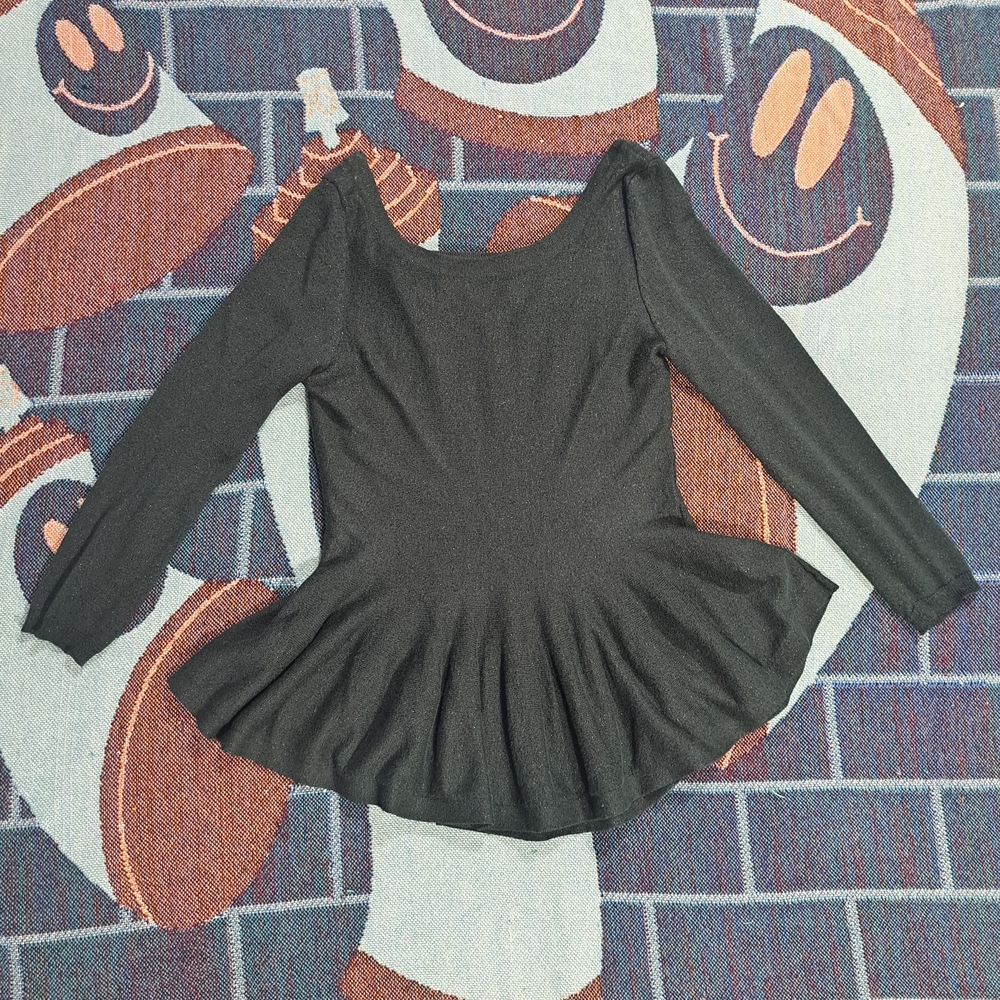 🌈 PHILOSOPHY SPARKLY PEPLUM TOP